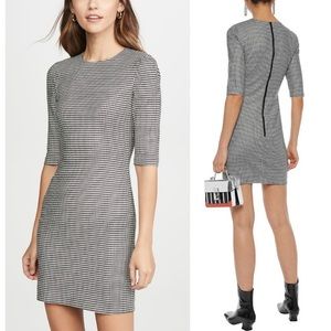 Alice + Olivia Delora Houndstooth Jacquard Dress Size 6